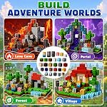 Magneverse Blocs magnétiques pour enfants 200PCS - Blocs magnétiques de construction Jouets pour les garçons & Âge des filles 3+ Vieilles années, en train de se taper STEM Aimants Toy Construction Building Block Cadeaux d'anniversaire pour les garçons & Filles