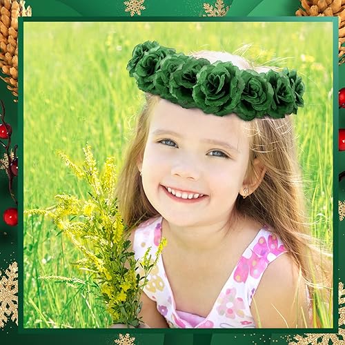 Miniatura 8 de Yuxung 200 flores artificiales de seda verde oscuro de 3 pulgadas con tallo verde esmeralda, rosa sintética y tallo de 6 pulgadas para boda, ramo de