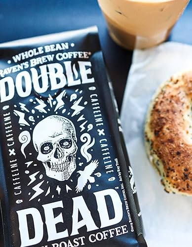 Miniatura 3 de Raven's Brew Coffee - Double Dead - Tostado oscuro, cafeína naturalmente alta (grano entero, 2 lb)