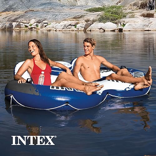 Miniatura 6 de Intex River Run II - Colchón inflable para 2 personas con hielera integrada y kit de reparación