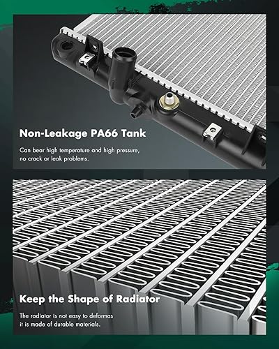 Vista 523 de SCITOO Reemplazo completo del radiador de aluminio para 1993-1998 para Toyota para T100 2.7L 3.0L 3.4L 2090 Radiador