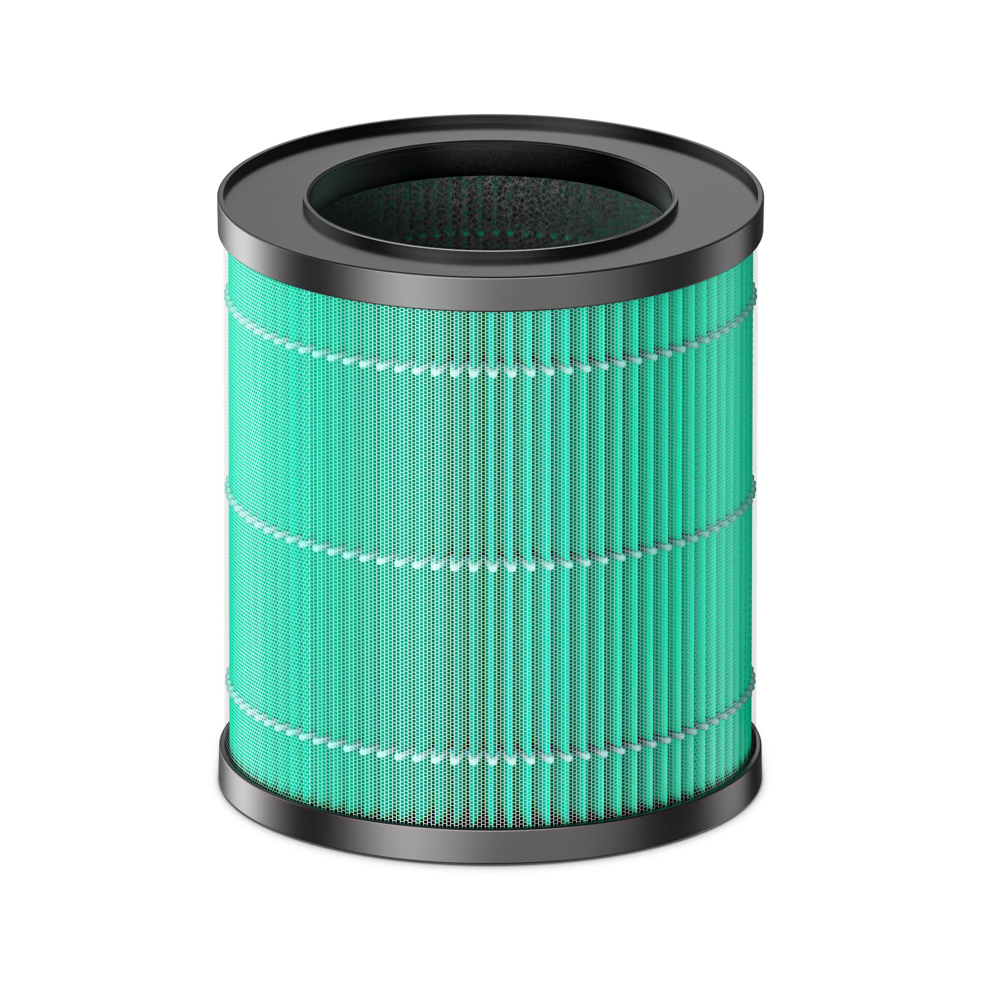 Initio HEPA Replacement Air Purifier Filter for MR2566, 3-in-1 with Activated Carbon for Pet Hair, Odor, Allergies and Smoke Elimination, 1 Pack