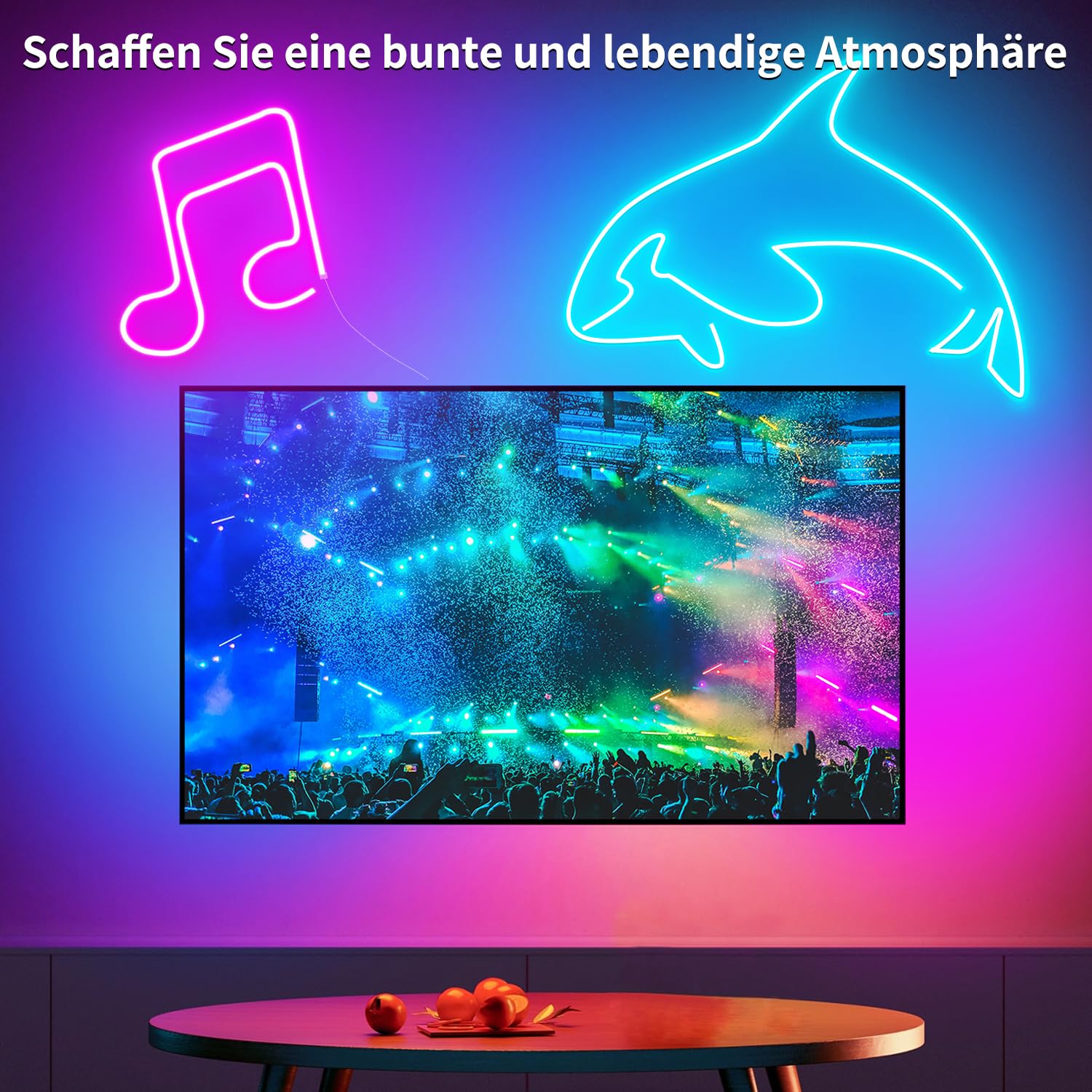 segrass Striscia LED al neon da 30 m (2 rotoli da 15 m), flessibile, con app e telecomando | Diverse modalità, IP65 RGB impermeabile, per camera da letto, interni, sincronizzazione musicale, gioco e bar