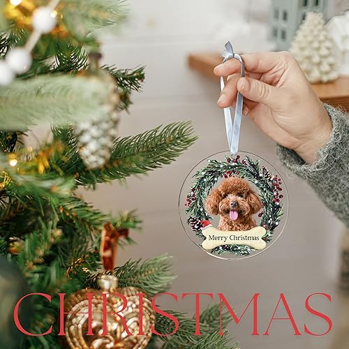 Miniatura 4 de Adorno de caniche  Adorno de Navidad de caniche  Adornos de caniche para árbol de Navidad  Regalos de caniche para amantes de los caniches, regalos