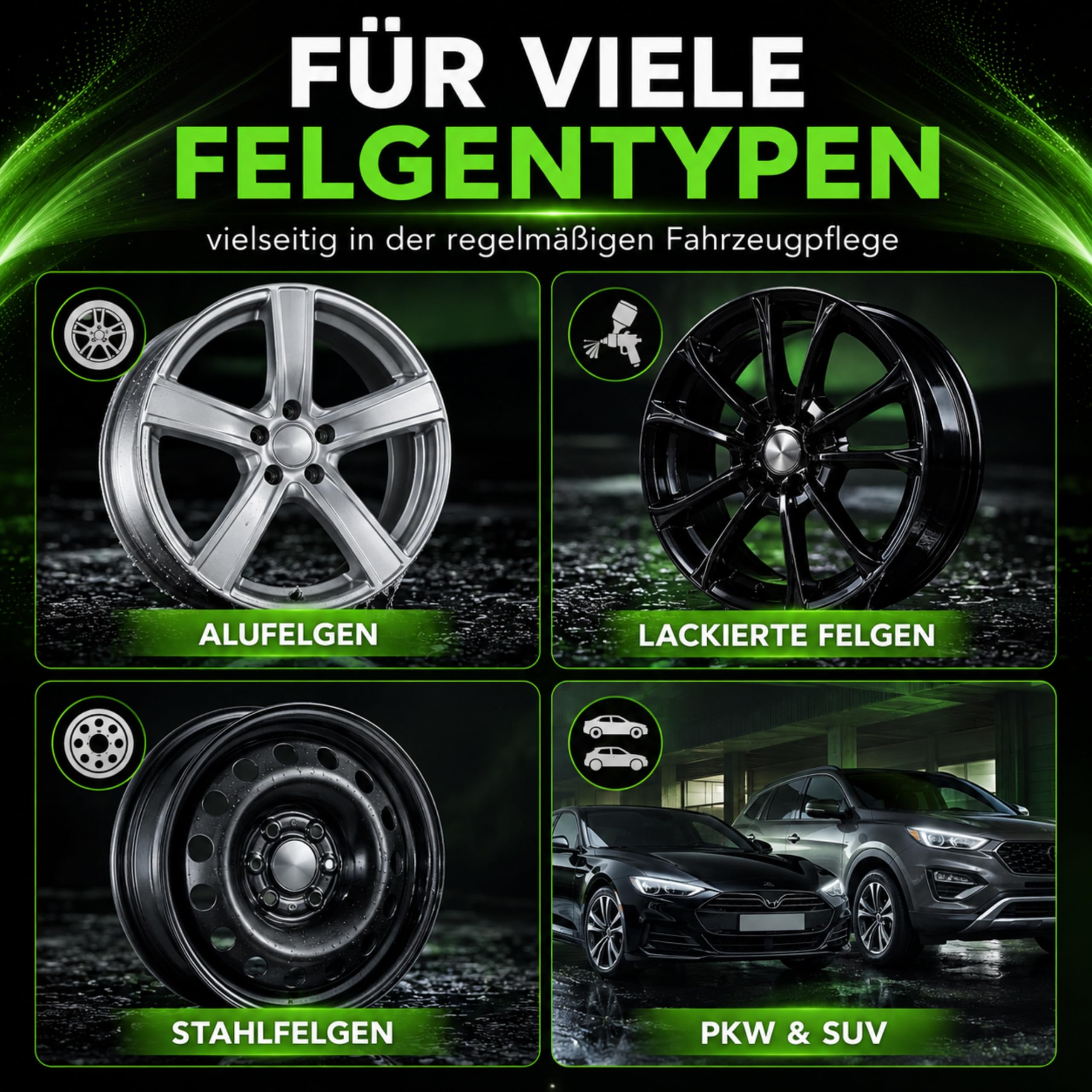 Cleanerist | 2x 5L Felgenreiniger für Alufelgen und alle anderen Felgentypen - anwendungsfertig mit Säure-Formel gegen Bremsstaub und Strassenschmutz - für PKW und SUV