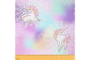 Kawaii Tie-Dye Unicorn Fabric: A Whimsical Touch for Your Home Decor