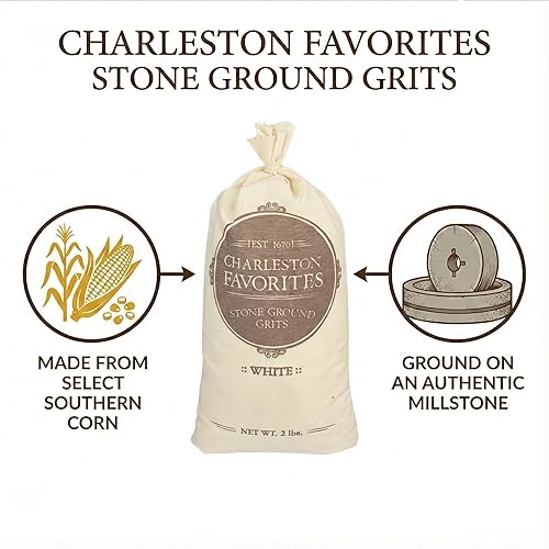Miniatura 5 de Charleston Favorites Sémola de Maíz Molida en Piedra - Blanca 2 Libras