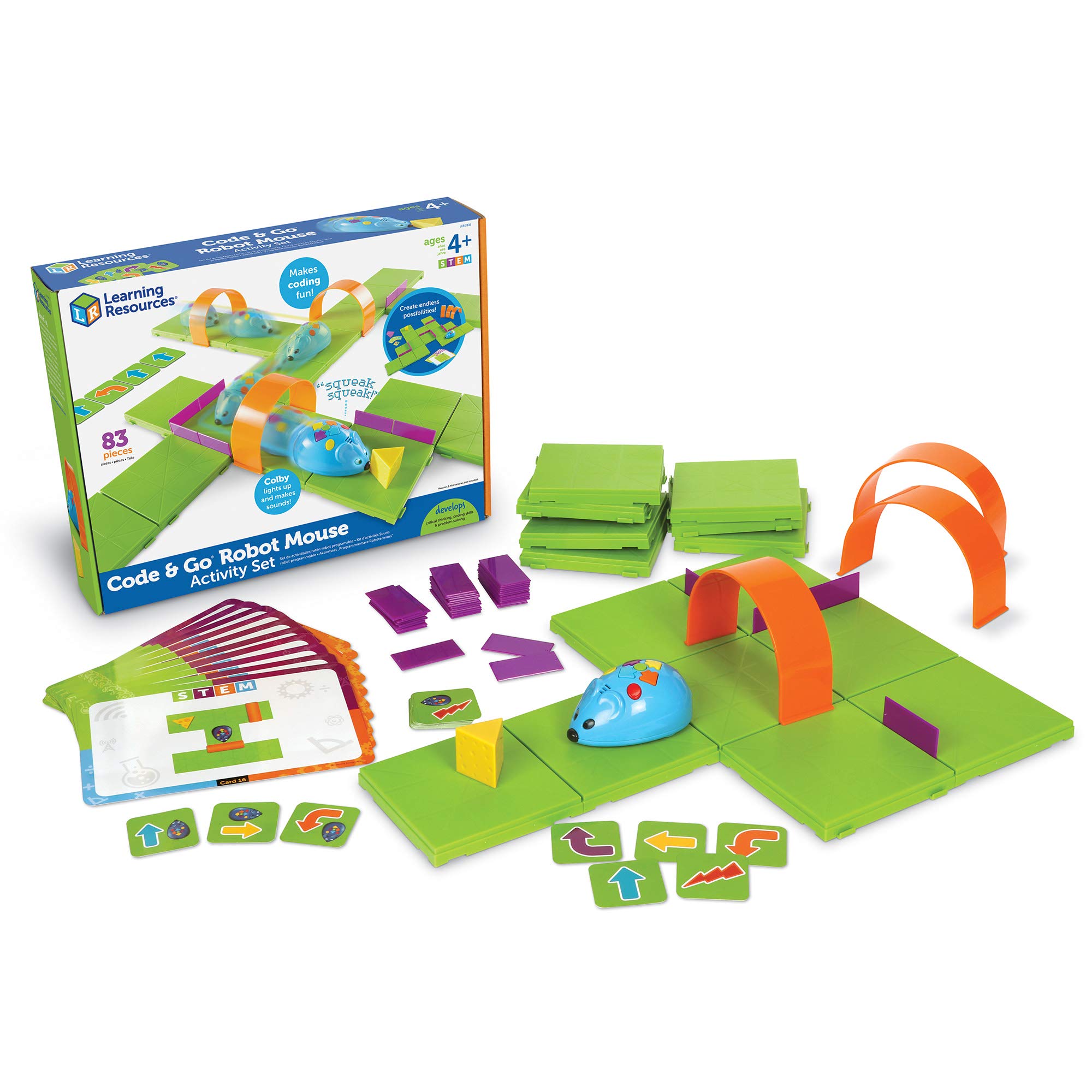 Learning Resources Code & Go Robot Mysz Klasa 31-Kawałeks Zestaw