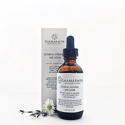 Miniatura 2 de Hair Serum, Botanical Hydrating Oil, Natural-Organic Hair Shine with Geranium & Lavender 2oz