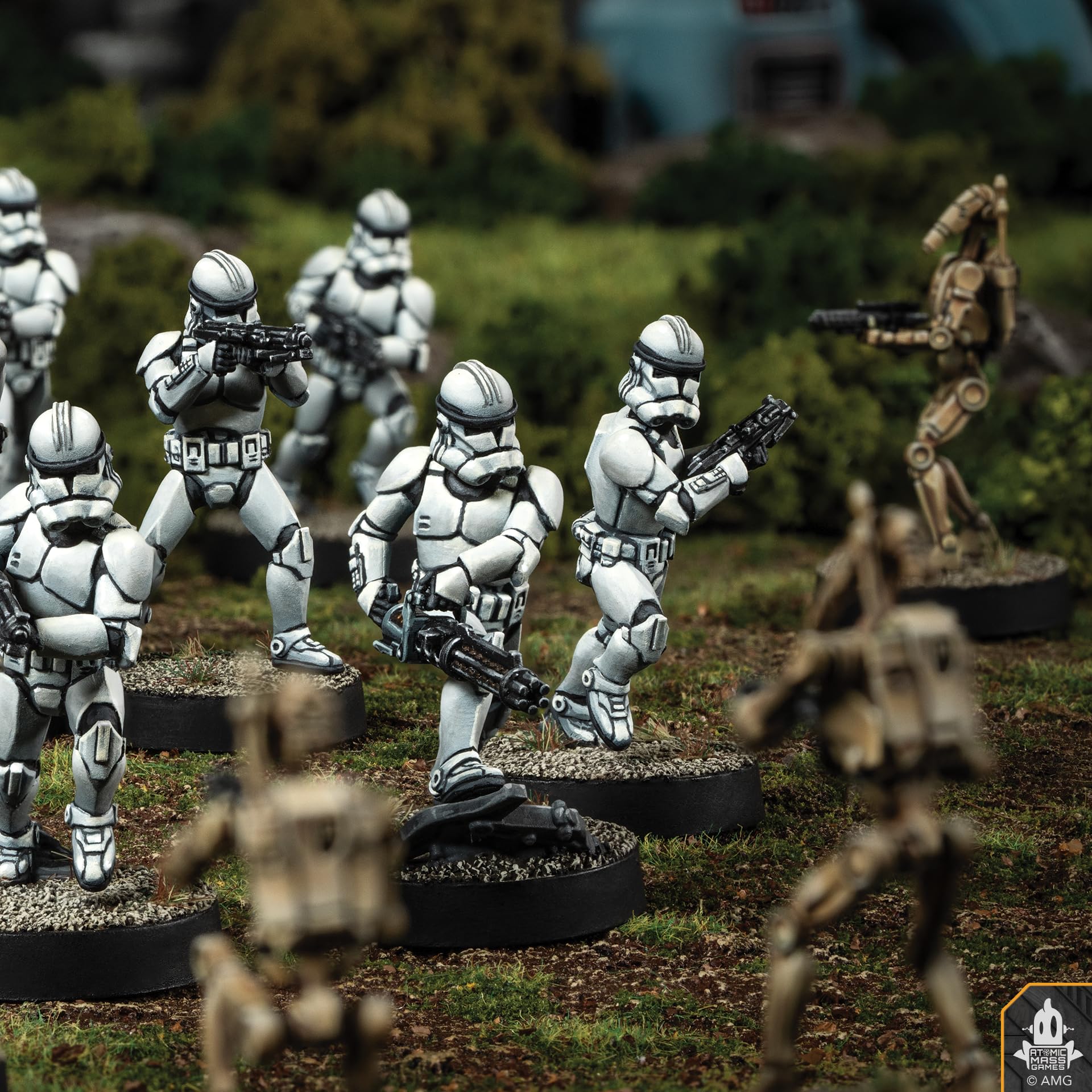 Asmodee, Star Wars: Legion - Clone Trooper Infantry, espansione, Atomic Mass Games, Tabletop, 2 giocatori, 14+ anni, 120-180 minuti, tedesco, multilingue