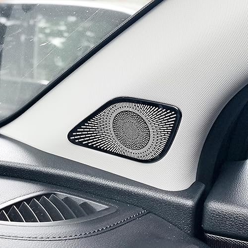 Miniatura 3 de YOUTOOCAR Cubierta de aleación para altavoz de puerta de automóvil, tweeter de audio compatible con accesorios Kia Sportage 2023-2025 (negro