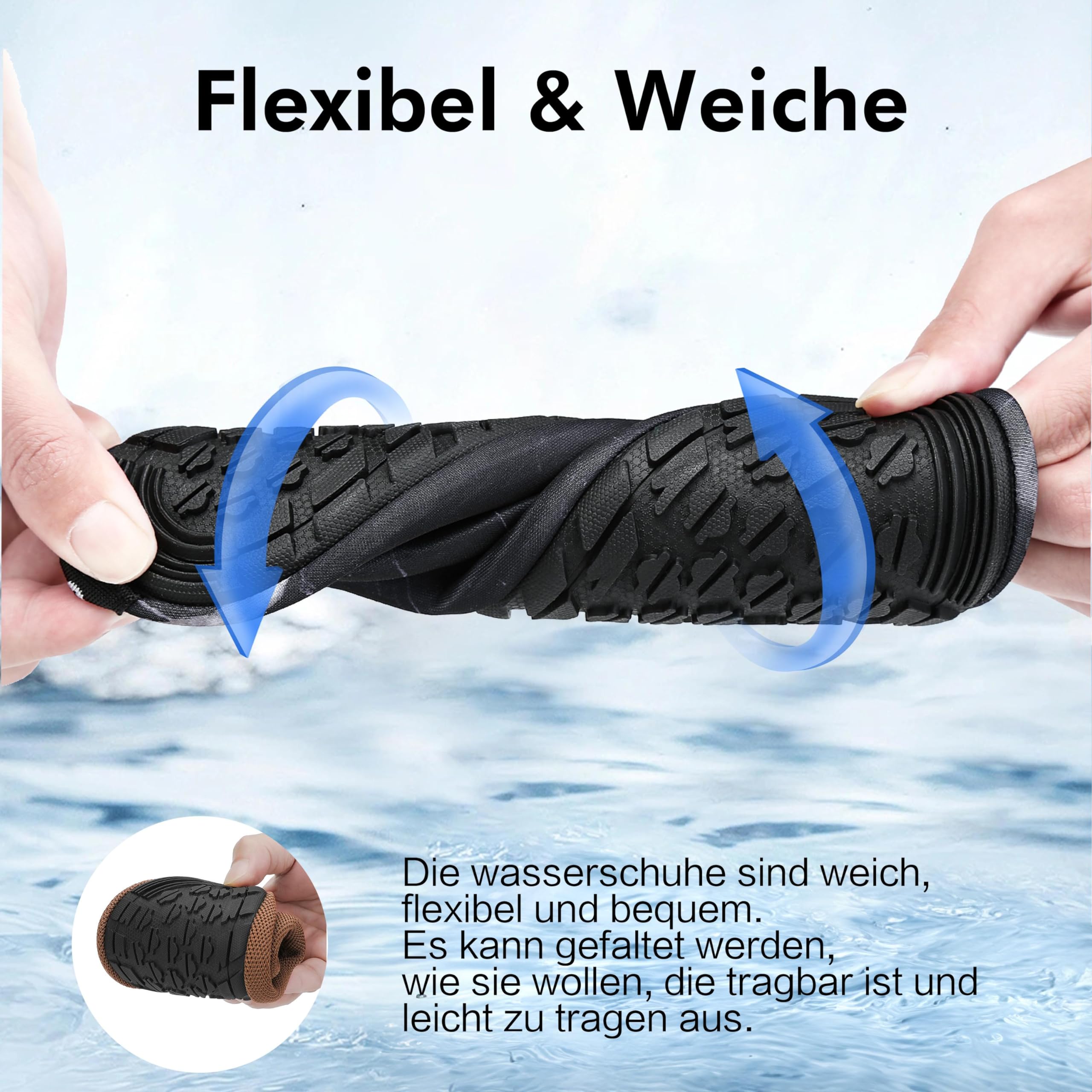 SAGUARO Scarpe da Scoglio Donna Uomo da Immersione Scarpette da Surf Water Shoes Barefoot per Bagno Spiaggia Mare Snorkel Yoga