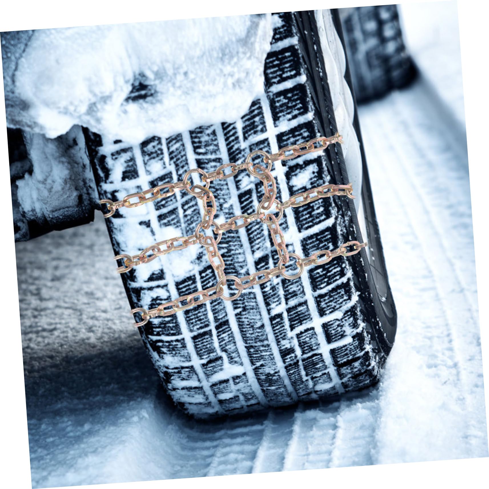 Catene da Neve Regolabili Antiscivolo per Auto e Camion, Metallo e Nylon