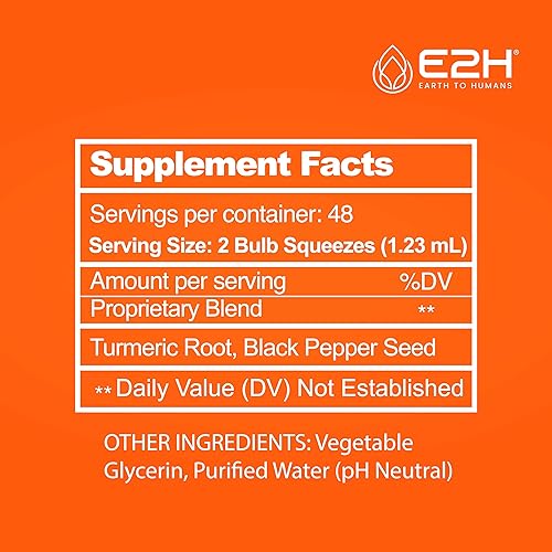 Miniatura 5 de Gotas de curcumina de cúrcuma con pimienta negra  Apoyo de inflamación totalmente natural  Aumenta tu salud  Combate el dolor articular  Cúrcuma