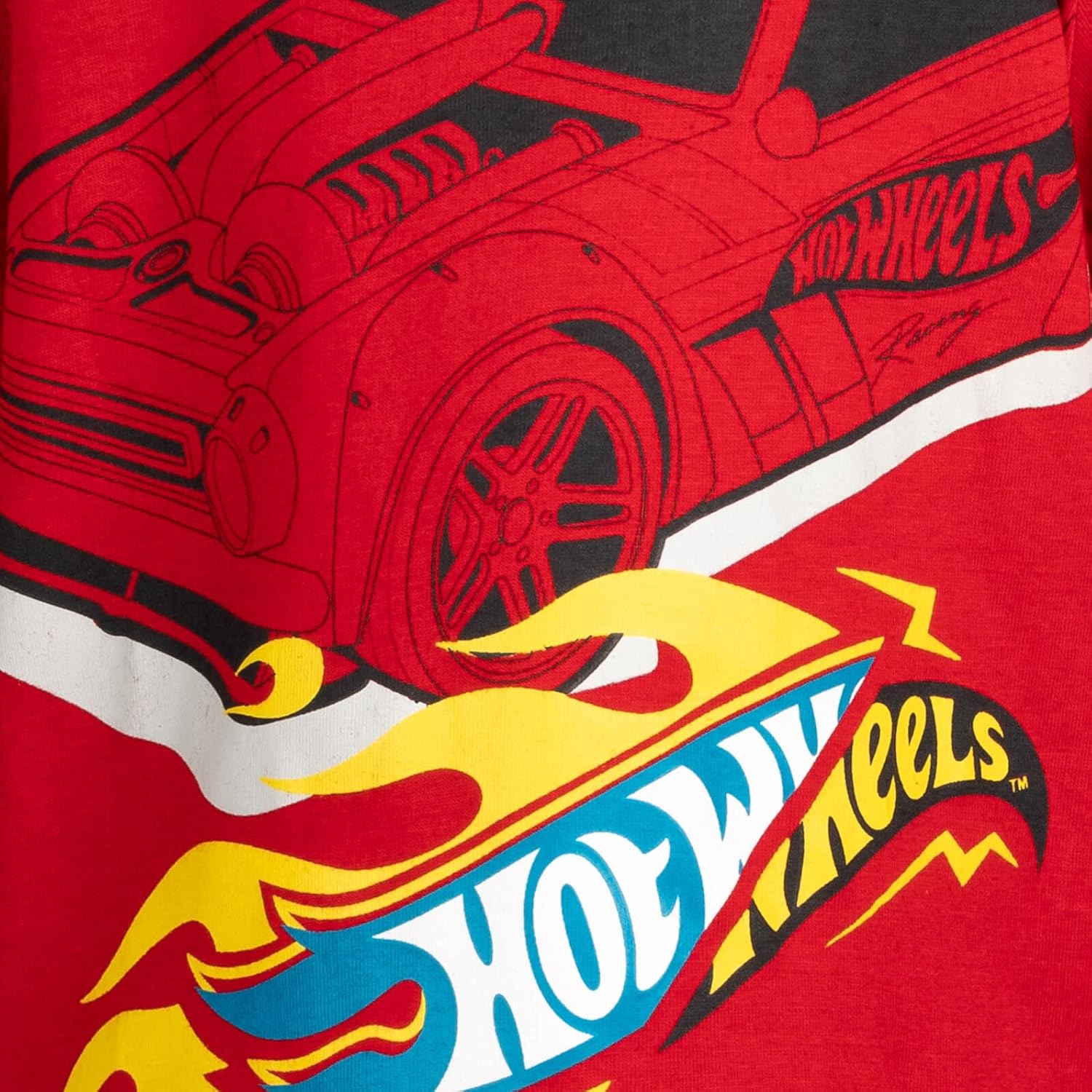 Hot Wheels 3 Pack T-Shirts Toddler to Big Kid Sizes (2T - 18-20) - Image 2