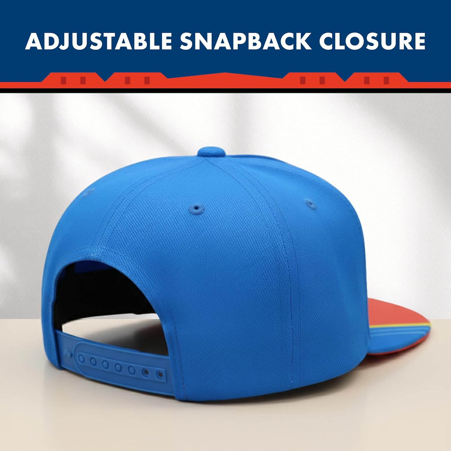 Concept One Unisex Adult DC Comics Superman Baseball Cap, Adult Adjustable Snapback Hat with Flat Brim for Men and Women