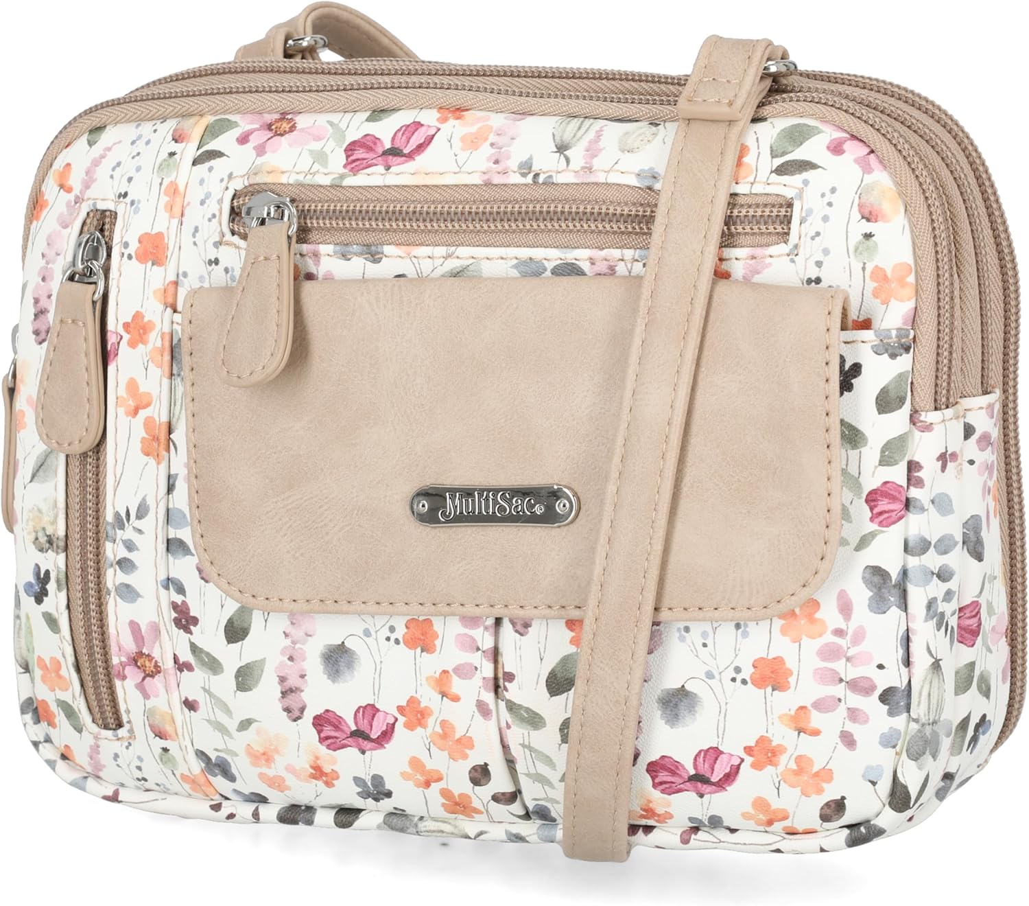 MultiSac Zippy Triple Compartment Crossbody Bag