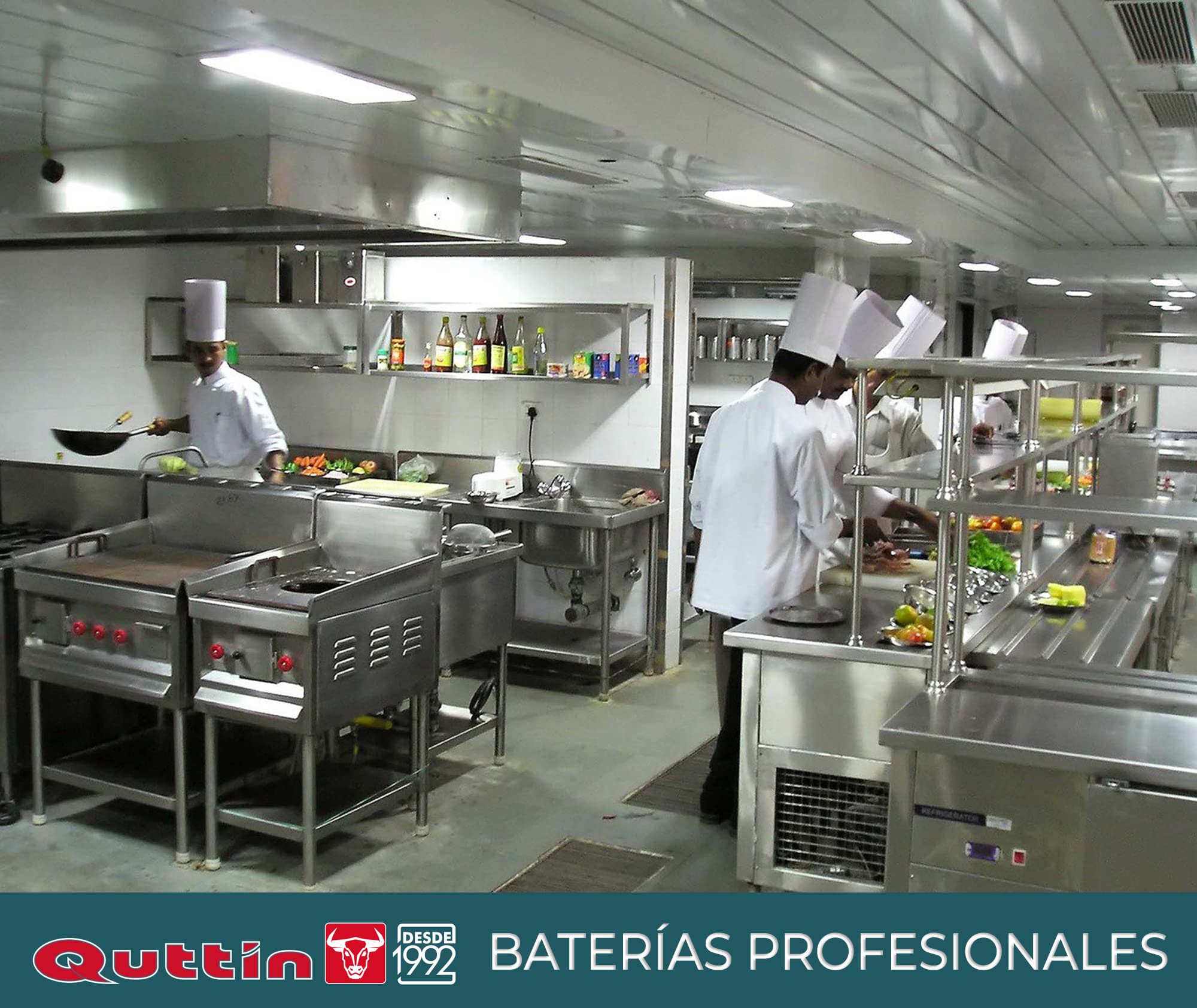 Quttin Hotel - Olla Profesional Induccion, Cocina y Horno, Tamaño Extra Grande, Acero Inoxidable Antiadherente, Tapa Cristal y Asas, Diametro 40 cm 25 litros