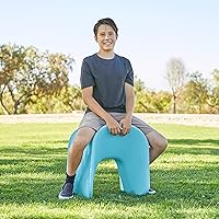 Vista 11 de ECR4Kids Wave Seat, 18in - 19.6in Altura del asiento, Taburete de percha, Cian