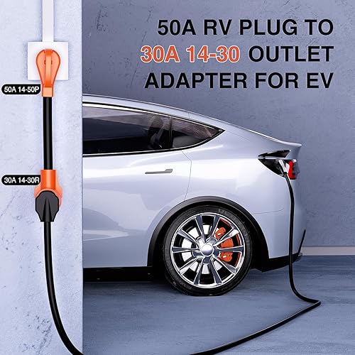 Miniatura 239 de Nilight Cable adaptador de cargador EV de 50 amperios a 50 amperios de 4 clavijas de cobre puro 250 V para soldador, conversión de enchufe Enchufe