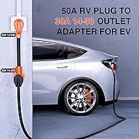 Vista 6 de Nilight Cable adaptador de cargador para secadora EV, 50 amperios a 30 amperios, 4 clavijas, cobre puro, 125 V/250 V, salida a enchufe, conversión