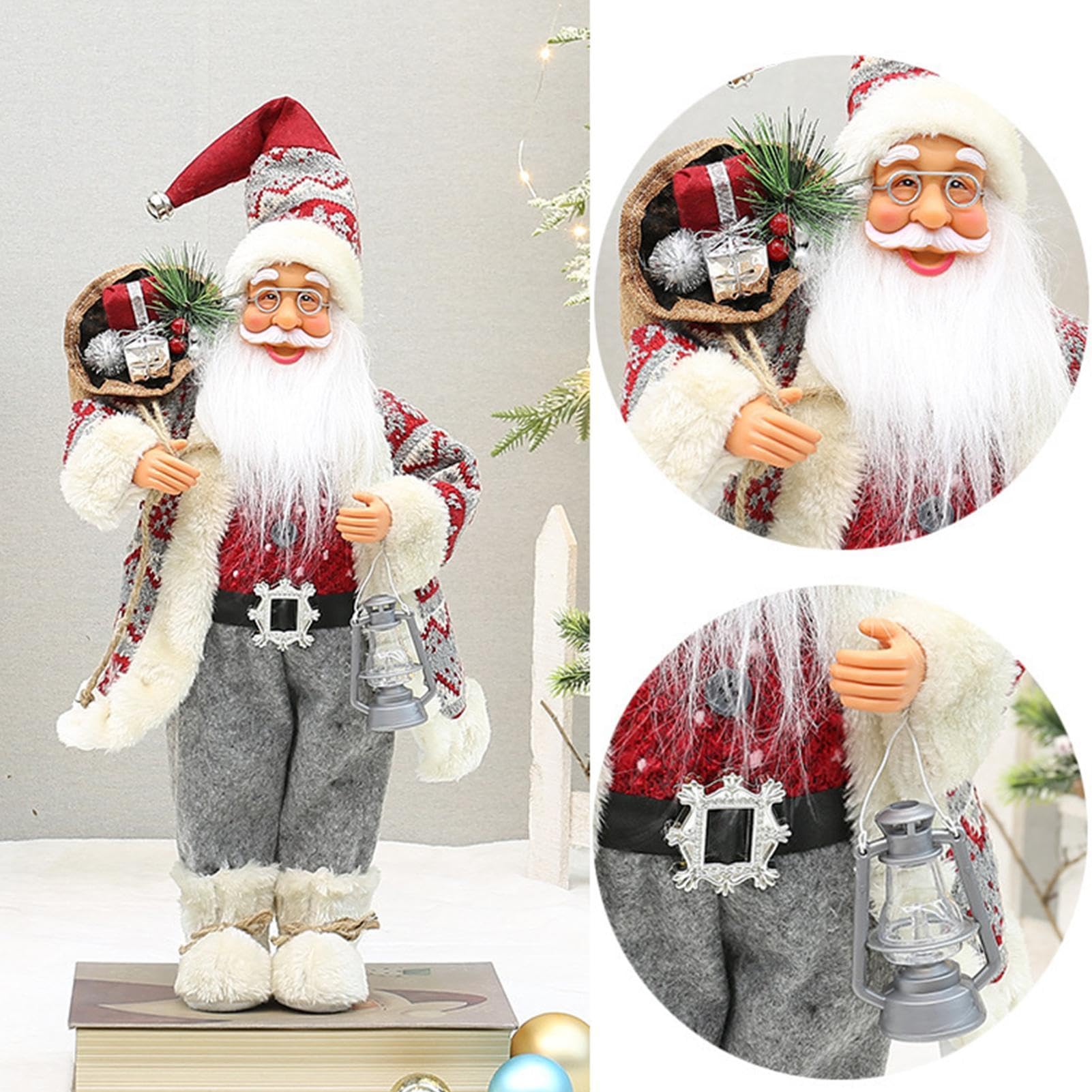 Statua Di Babbo Natale 46 Cm Statuetta Da Tavolo