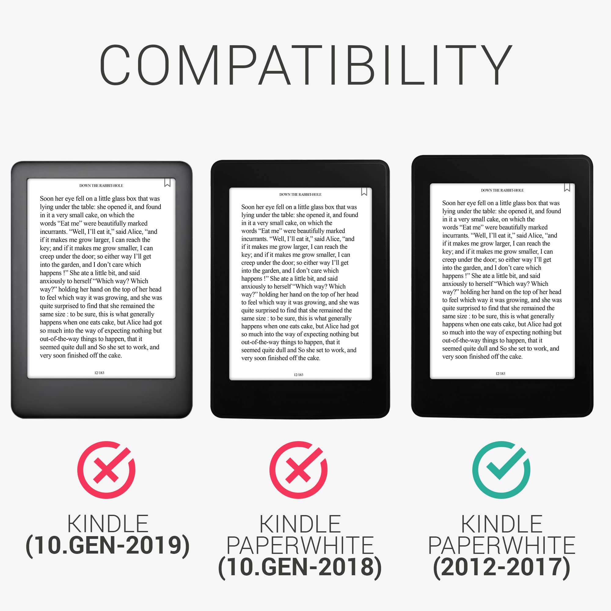 kwmobile Etui kompatybilne z Amazon Kindle Paperwhite - etui na czytnik e-booków - szczotkowane serce ciemnoróżowe