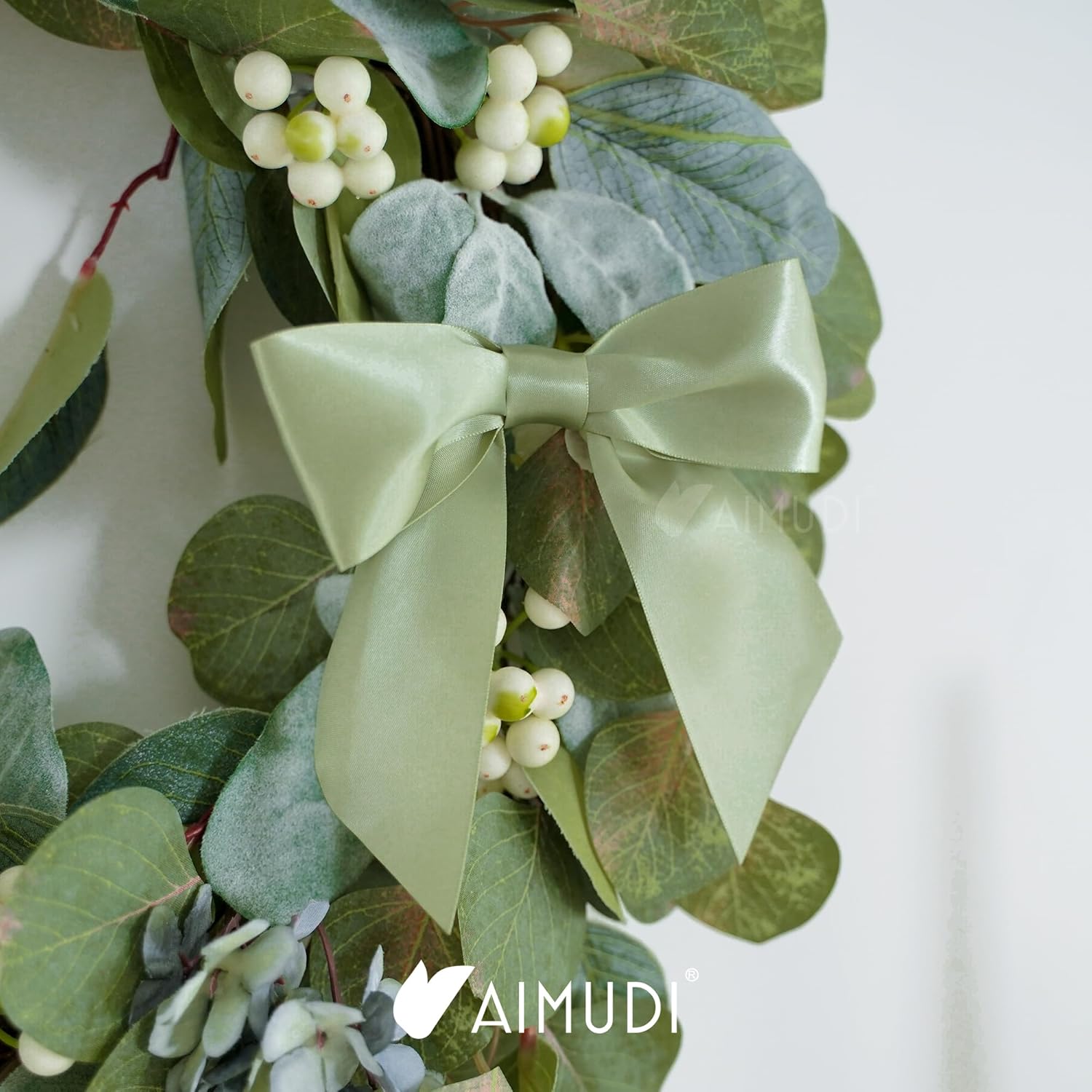 AIMUDI Sage Green Satin Bows 5.5" Bows for Gift Wrapping Satin Twist Tie Bows Premade Ribbon Bows for Treat Bags Invitations Baskets Wreaths Crafts Wedding Birthday Baby Shower Decorations, 24 PCs - Image 8