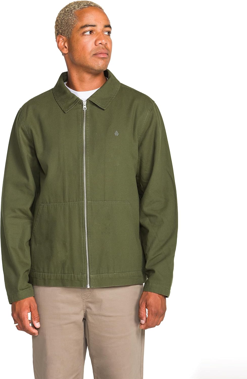 Volcom Men's Palm Drive Faux Sherpa Lined Jacket – Utility Workwear