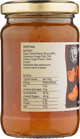 Otter Vale - Mango Chutney, 3 x 325g Glass Jar