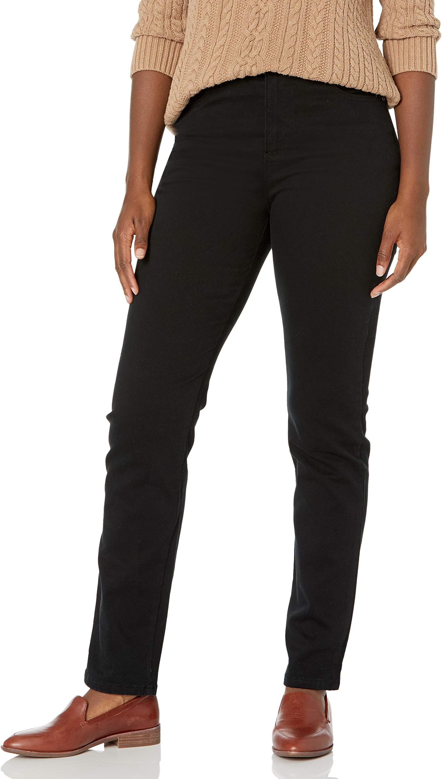 Womens Amanda Classic High Rise Tapered Jean Petite