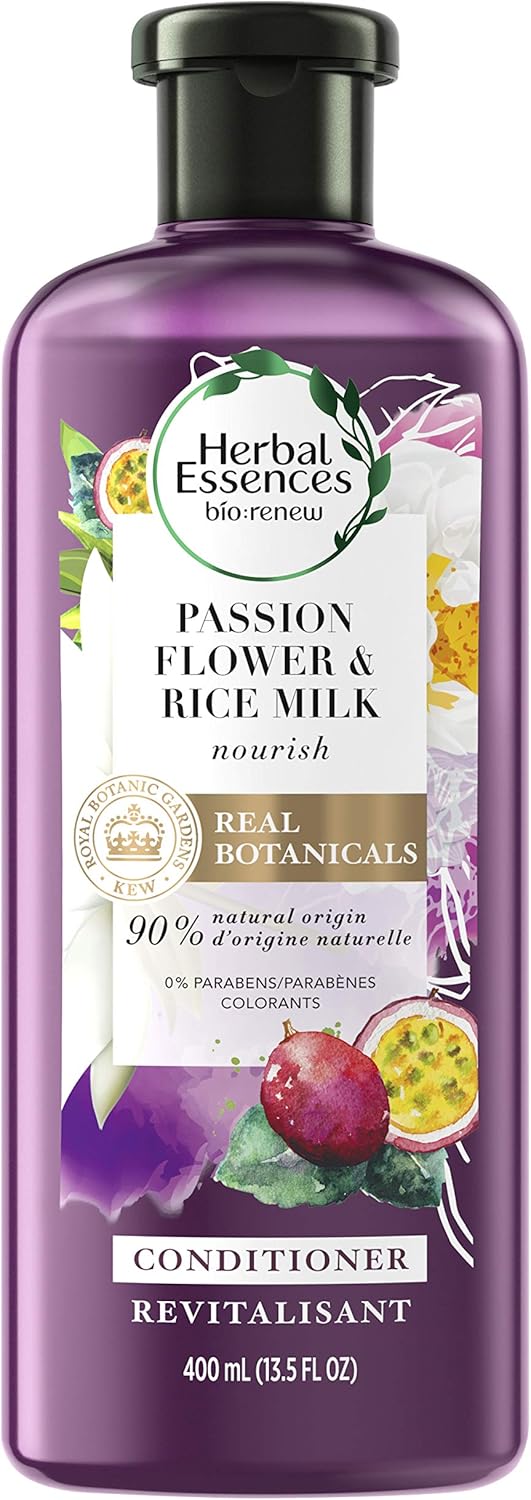 Herbal Essences BioRenew Passion Flower & Rice Milk Conditioner, 400 ml Amazon.ca Beauty