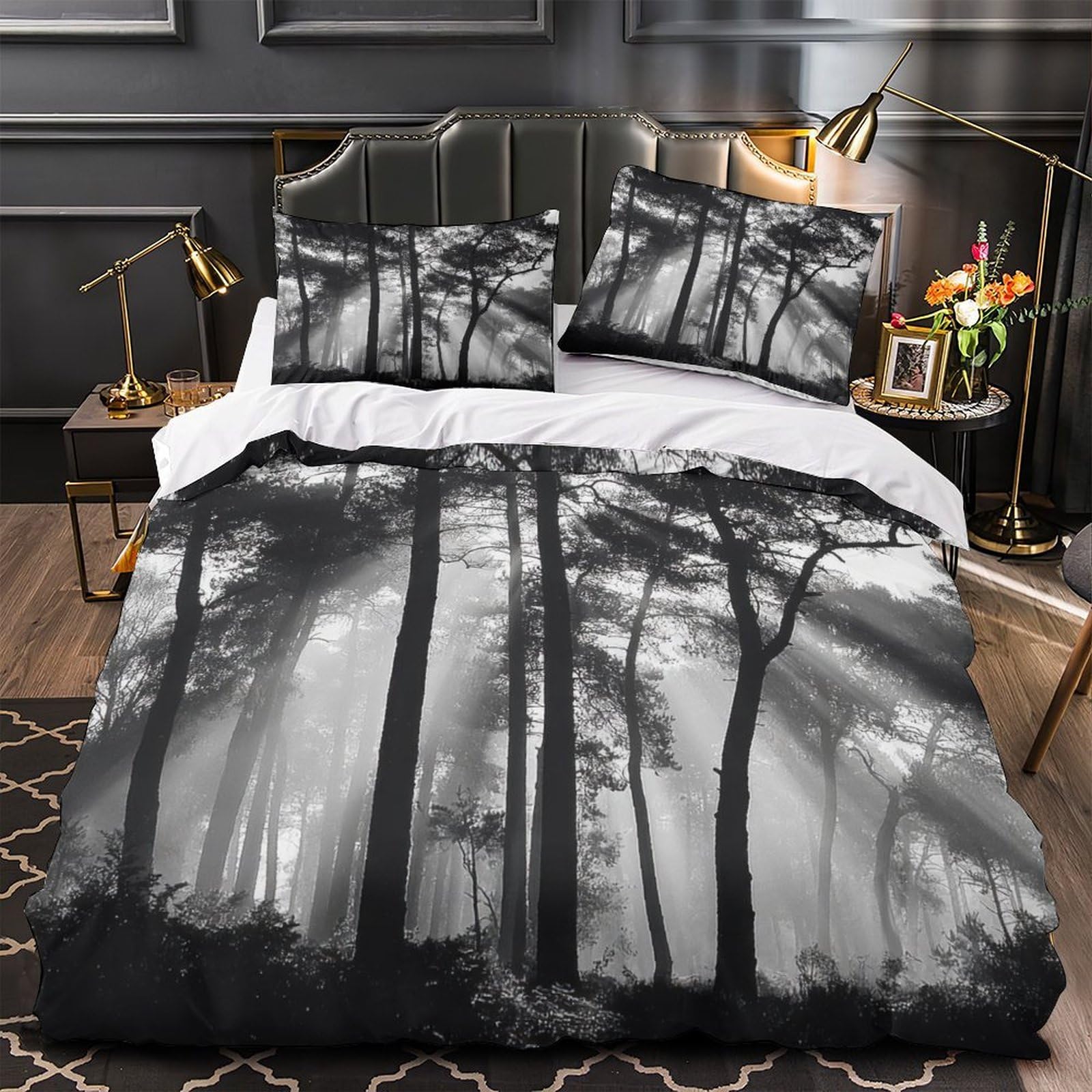 Parure de lit 140x200 effet 3D premium au confort exceptionnel