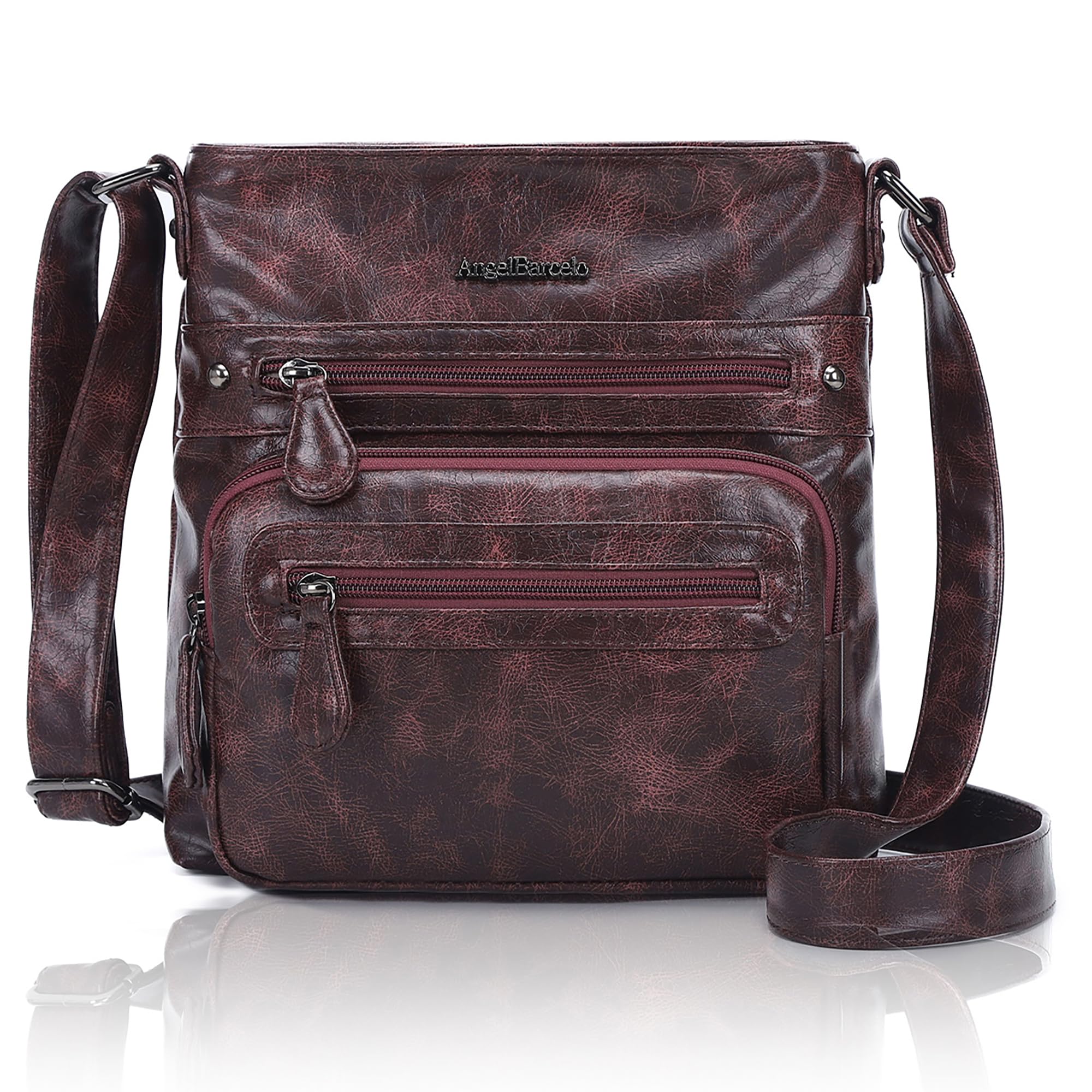 Angel Barcelo Crossbody Bags for Women,Ultra Soft Leather Purses for Women