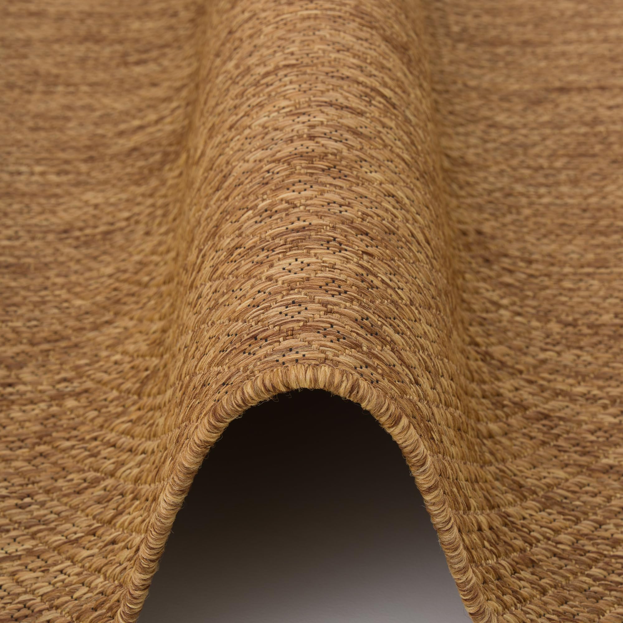 Snapstyle Tapis Porto Naturel Chiné Intérieur & Extérieur – Tissage Plat pour Balcon, Jardin et Véranda | Résistant aux Intempéries