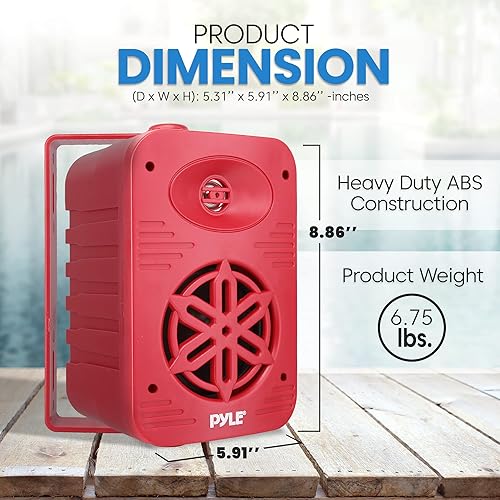 Vista 84 de Pyle USA - Pares de altavoces para interiores y exteriores, 500 W, doble impermeable, 5.25 pulgadas, sistema de altavoces de rango completo de 2