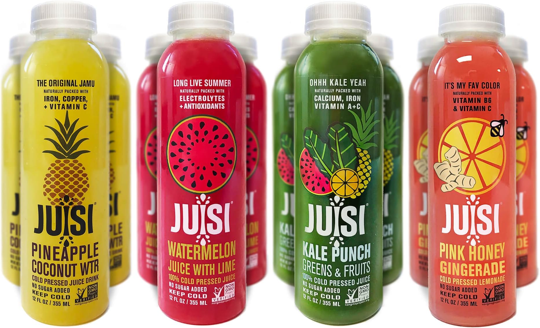 JUISI Cold Pressed Juice, 12 Fluid Ounce (Pack of 12)