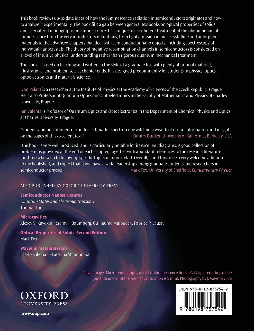 Luminescence Spectroscopy of Semiconductors