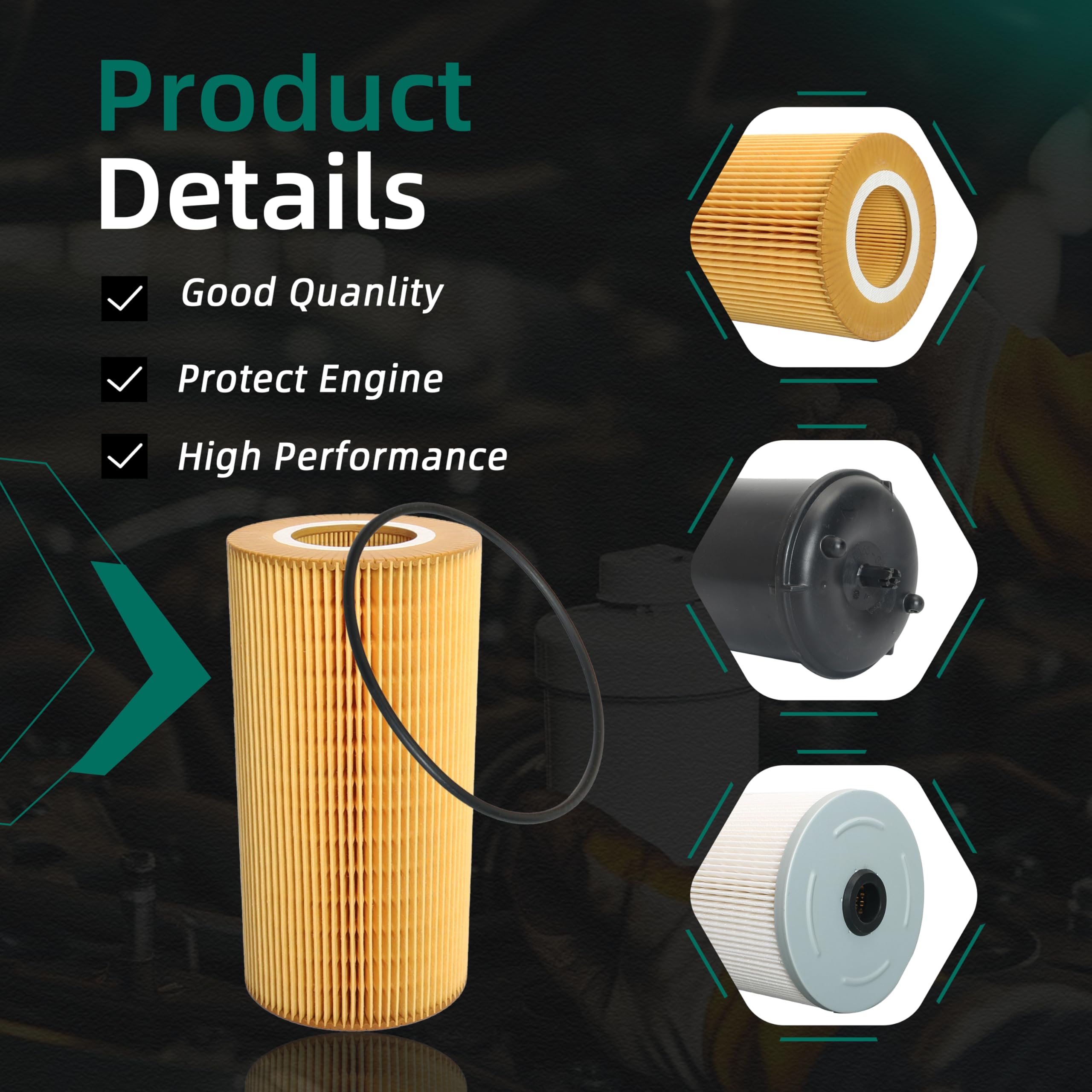 VSAUTOPARTS Engine Oil & Fuel Filter Kit For MX-13 EPA13