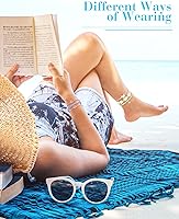 Vista 5 de Hicarer 21 pulseras de olas surfistas ajustables e impermeables hechas a mano para la amistad, joyería para mujer