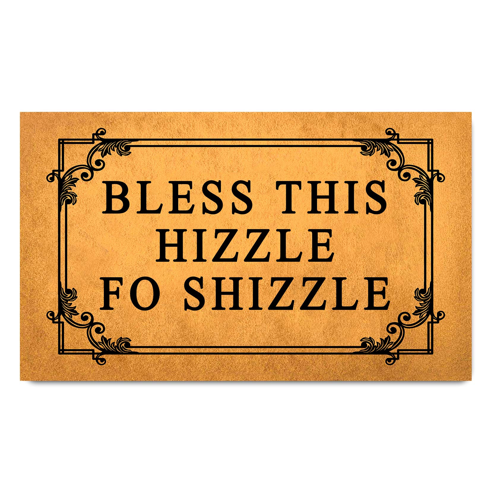 FunXiLin Funny Welcome Doormat(29.5" x 17.7") Non-Slip mat Gift mat Personalized Home Decor mats for in Door Kitchen Entrance Rugs and Mats (Bless