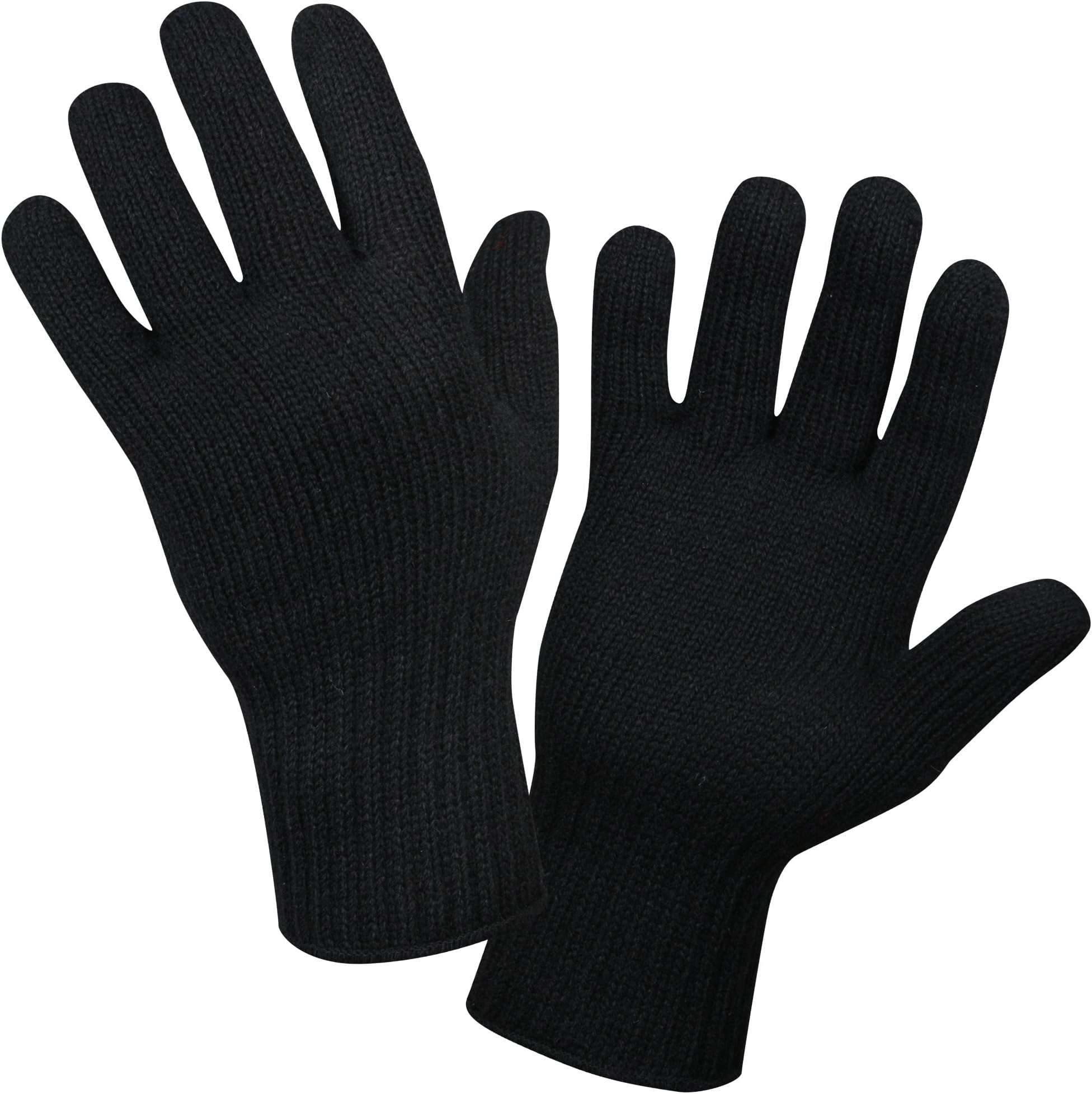 Wool Glove Liners - Unstamped Wool Lightweight Inserts for Cold Weather Biking Camping and Outdoor