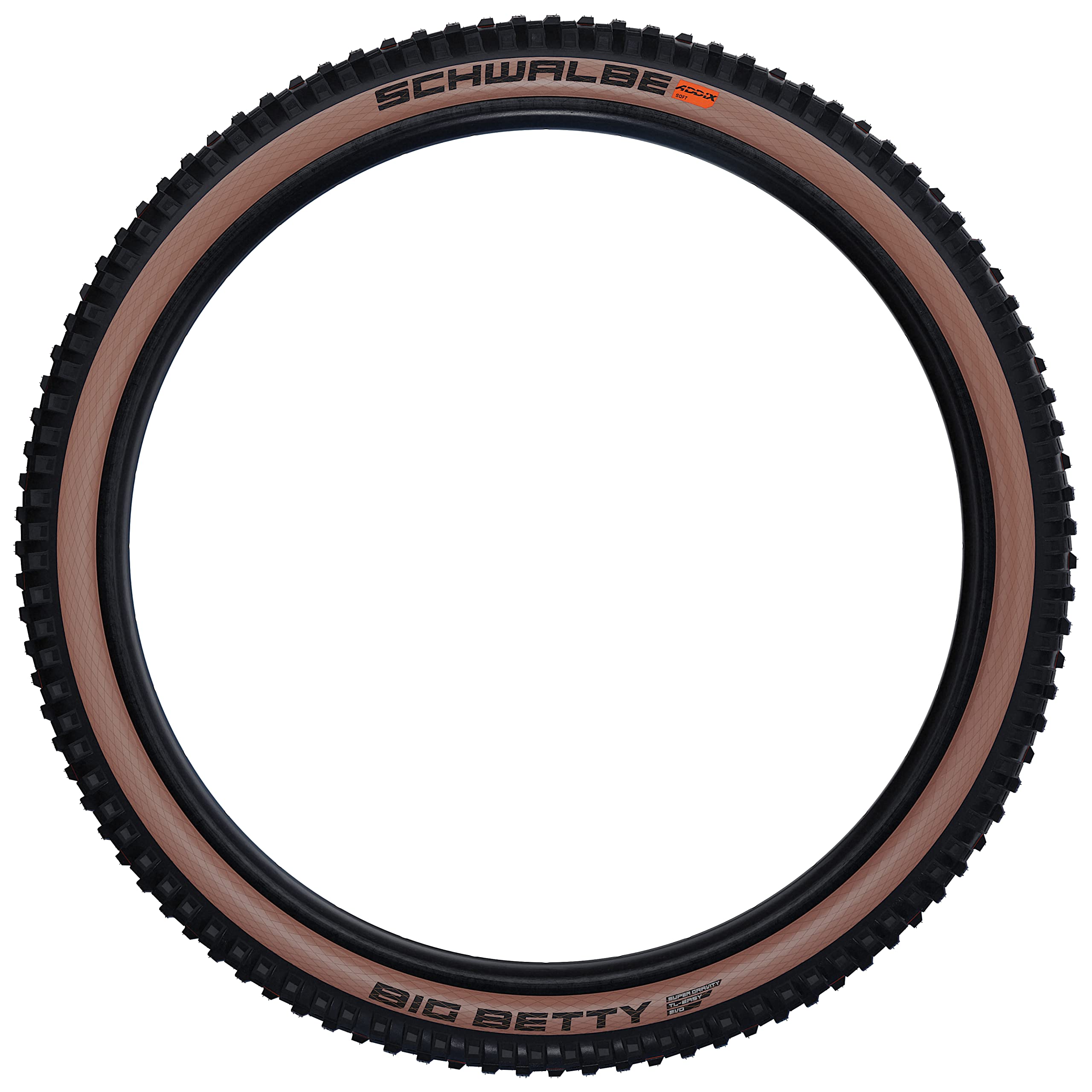 Schwalbe Big Betty, Tire Unisex, Nero/Bronzo, 62-584