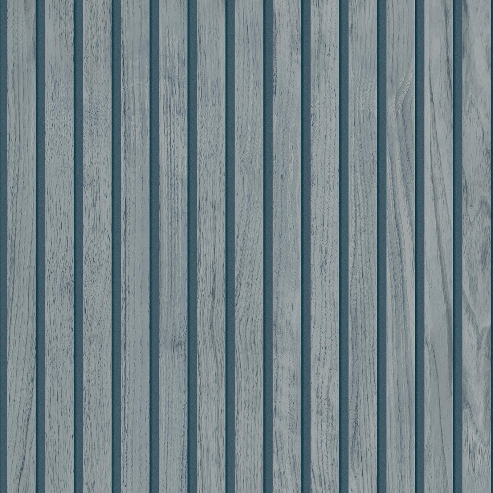 Belgravia Decor Blue Panacea Wood Slats Effect 3D Design Modern, Industrial Minimalist Look Wallpaper For Living Room, Bedroom, Hallway Belgravia 1167