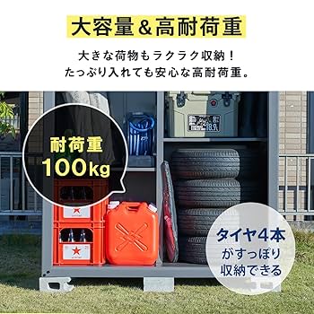 ガーデンマスター　物置 鍵付き サビに強い 幅90×奥行45×高さ84cm 屋外 Amazon | ガーデンマスター(Gardenmaster) 物置 鍵付き サビに