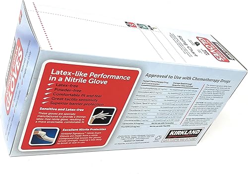 Miniatura 3 de Kirkland Signature - Guantes de nitrilo, caja de 200 unidades, talla S