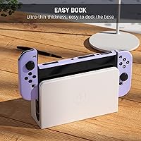 Vista 6 de GLDRAM Case for Nintendo Switch OLED Model 2021 with Screen Protector and 4 PCS Thumb Caps, Protective Hard Cover for Switch OLED Console & JoyCon