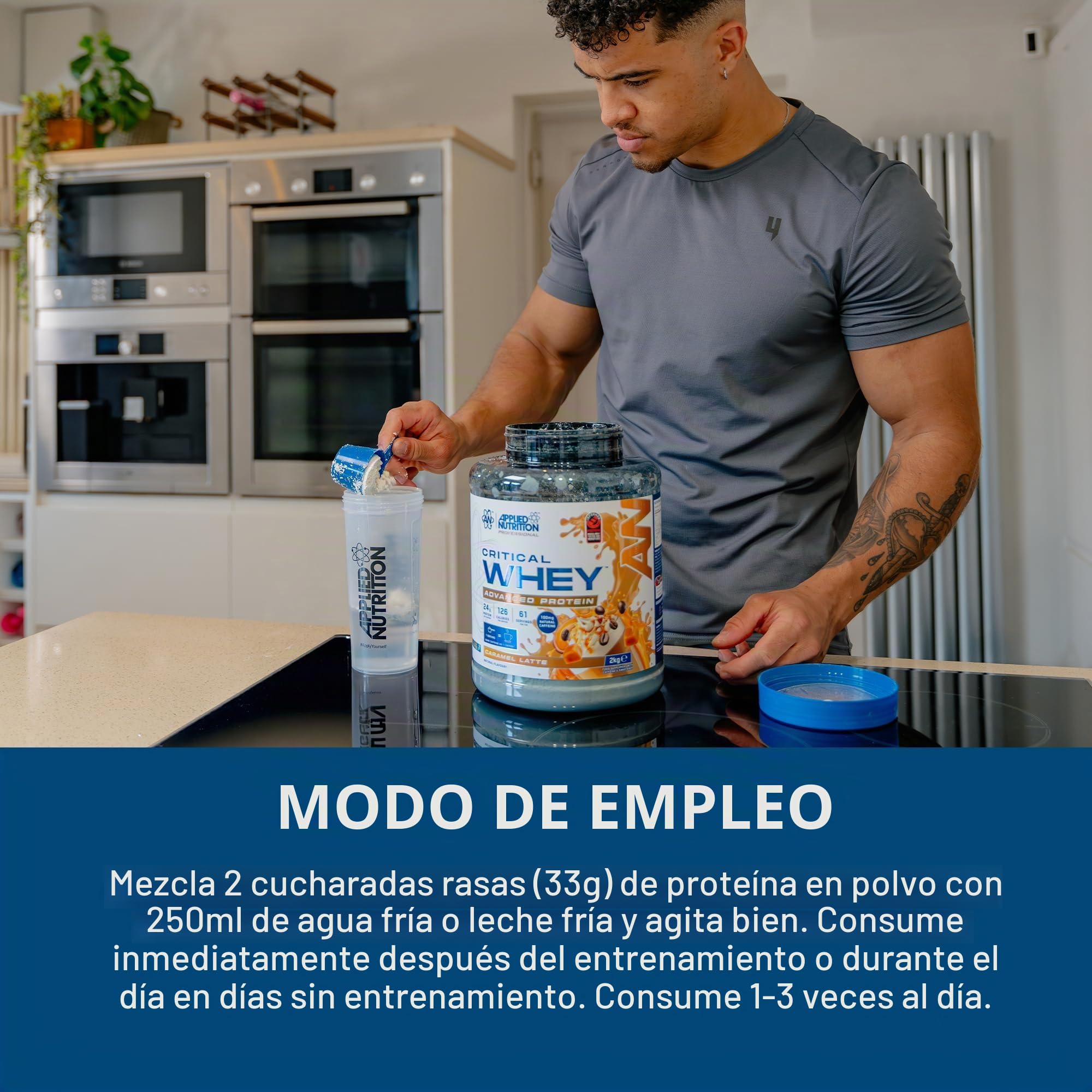 Applied Nutrition Critical Whey (2000g) Batido de plátano Proteínas Mezcla de Proteínas de Suero | Proteína Whey Mezcla de proteína Whey de suero Protein Powder