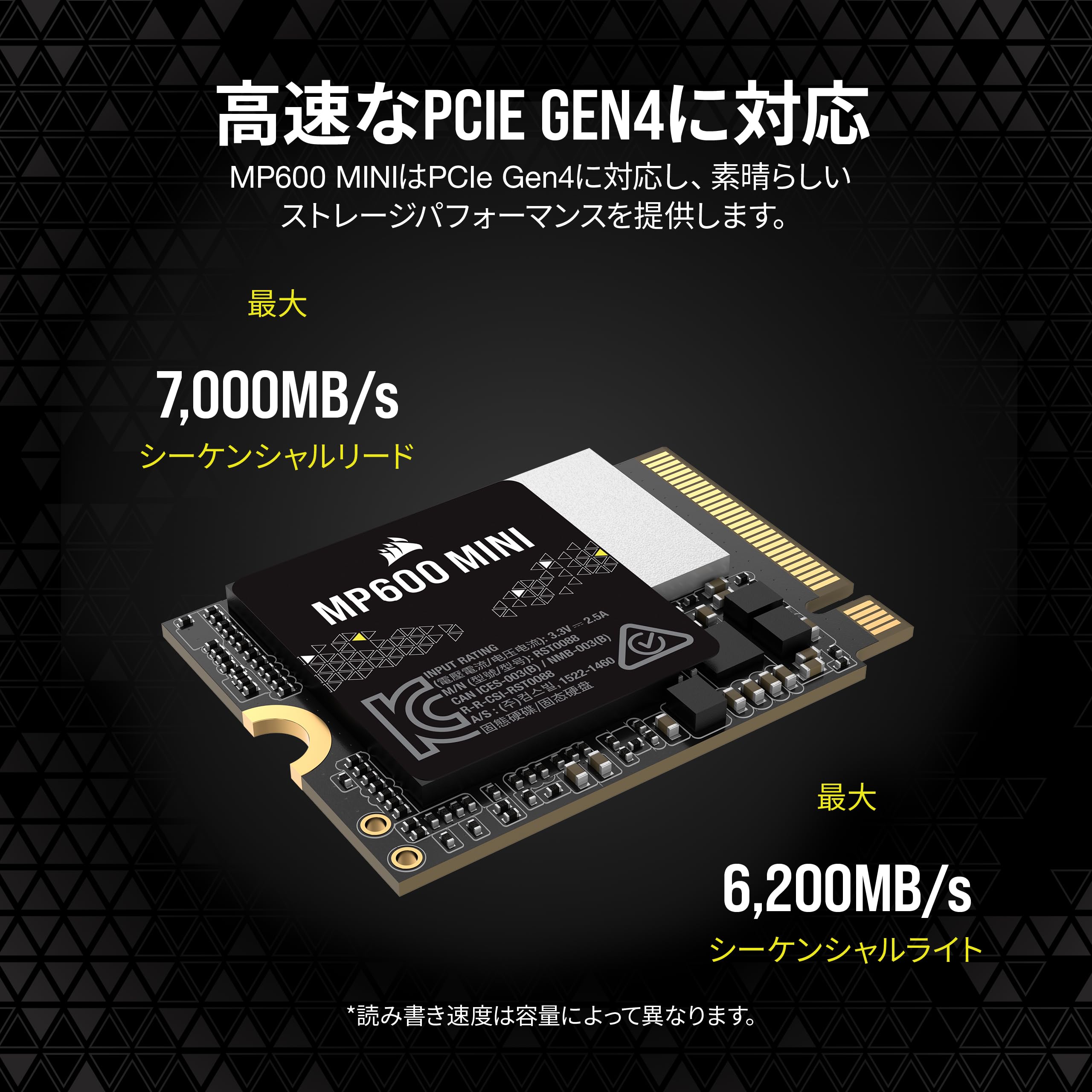 Amazon | Corsair MP600 Mini 2TB M.2 NVMe PCIe x4 Gen4 SSD – M.2