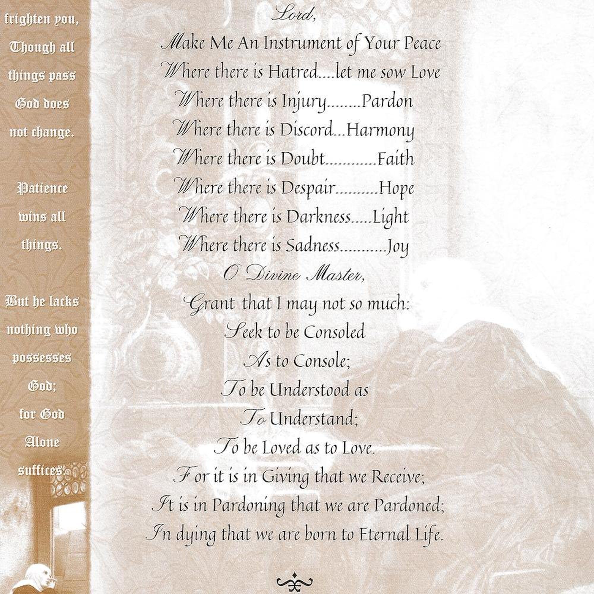 CafePress Pope Francis St. Francis Simple Prayer Queen Duvet Cover, Printed Comforter Cover, Unique Bedding